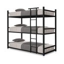 Ver imagem 2 de Treliche de Aço Industrial Solteiro 3 Camas Josy - Preto