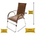 Ver imagem 2 de Kit 4 Cadeiras Vênus e Mesa de Centro Garden Argila