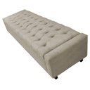Ver imagem 5 de Calçadeira Baú King Everest P02 195cm para Cama Box Suede - Doce Sonho Móveis Bege