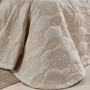 Ver imagem 2 de Kit Cobre Leito + Jogo de Cama Queen Bristol - 100% Alg. 200 Fios 07 Peças - Caqui