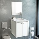 Ver imagem 1 de Gabinete para Banheiro 49x42,6cm Fenix Branco