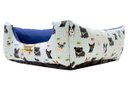 Ver imagem 4 de Cama Luppet Quadrada Pet Impermeável Cachorro ou Gato Azul Buldog G