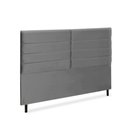 Ver imagem 2 de Cabeceira Estofados Casal King Quarto 1,95cm Lídia Suede Cinza Madelina Decor