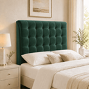 Ver imagem 4 de Cabeceira Ana Estofada Veludo p/ Cama Box Casal King 195cm Quarto