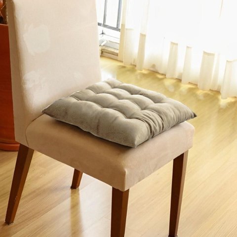 Assentos de Cadeira Futon 40x40 em Sued Liso - Speciale Home Marfim