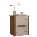 Ver imagem 6 de Mesa de Cabeceira 51cm 2 Gavetas Lara Carvalho/fendi Z17 - Mpozenato