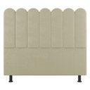 Ver imagem 3 de Cabeceira Cama Box Casal Lana 140cm Sintético Bege - Desk Design