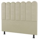 Ver imagem 1 de Cabeceira Cama Box Casal Lana 140cm Sintético Bege - Desk Design