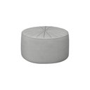 Ver imagem 1 de Puff Decorativo Sala De Estar Round Veludo Cinza Claro - Gran Belo