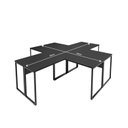 Ver imagem 4 de Escrivaninha Ilha em L Estação de Trabalho Mesa Industrial 240x78cm