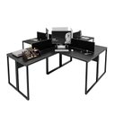 Ver imagem 6 de Escrivaninha Ilha em L Estação de Trabalho Mesa Industrial 240x78cm