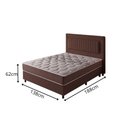 Ver imagem 4 de Cama Box Casal Colchão Sirius Molas Ensacadas Portobel 138x188x62cm