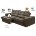 Ver imagem 3 de Sofá Retrátil e Reclinável 2 Lugares 1,50m com Molas Mirela Suede Adonai Estofados