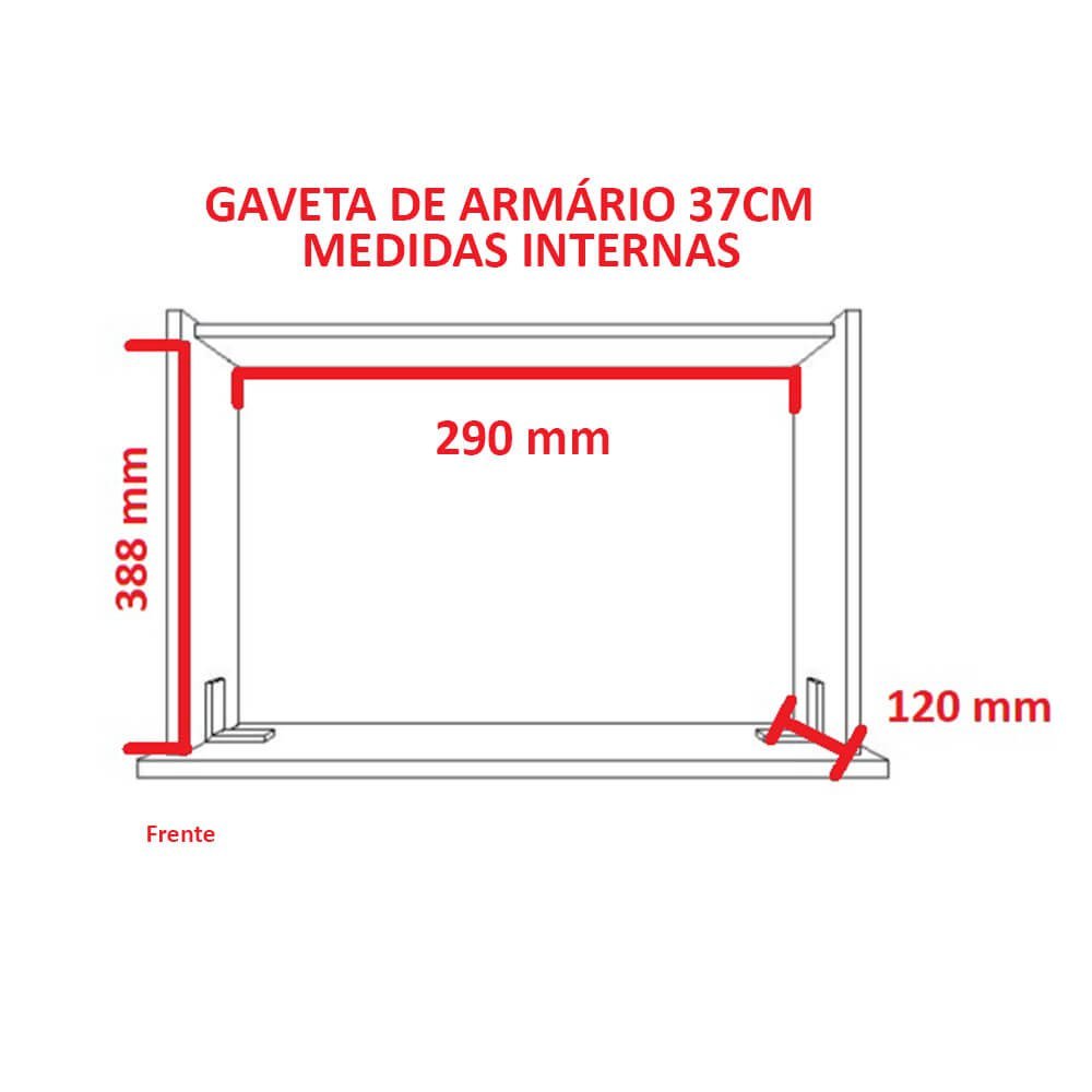 Dormitório Queen Size Sem Cama 1219S Castanho - 7