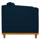 Ver imagem 7 de Kit Sofá 2 Lugares e Poltrona Europa Suede Azul Marinho ADJ Decor