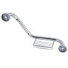 Barra de Apoio Alça Idoso Cadeirante Acessibilidade Angular Inox Saboneteira Suporte Chuveiro Box - 7