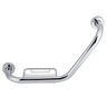 Barra de Apoio Alça Idoso Cadeirante Acessibilidade Angular Inox Saboneteira Suporte Chuveiro Box - 2