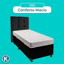 Ver imagem 4 de Kit Cama Box Bau + Cabeceira + Colchão Solteiro D23 - D23 - Inducol