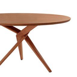 Mesa para Sala de Jantar Ballare 135cm Redonda Madeira Laminado Moderna Mobília - 7