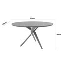 Ver imagem 3 de Mesa para Sala de Jantar Ballare 135cm Redonda Madeira Laminado Moderna Mobília