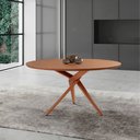 Ver imagem 2 de Mesa para Sala de Jantar Ballare 135cm Redonda Madeira Laminado Moderna Mobília