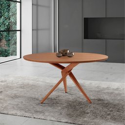 Mesa para Sala de Jantar Ballare 135cm Redonda Madeira Laminado Moderna Mobília - 2
