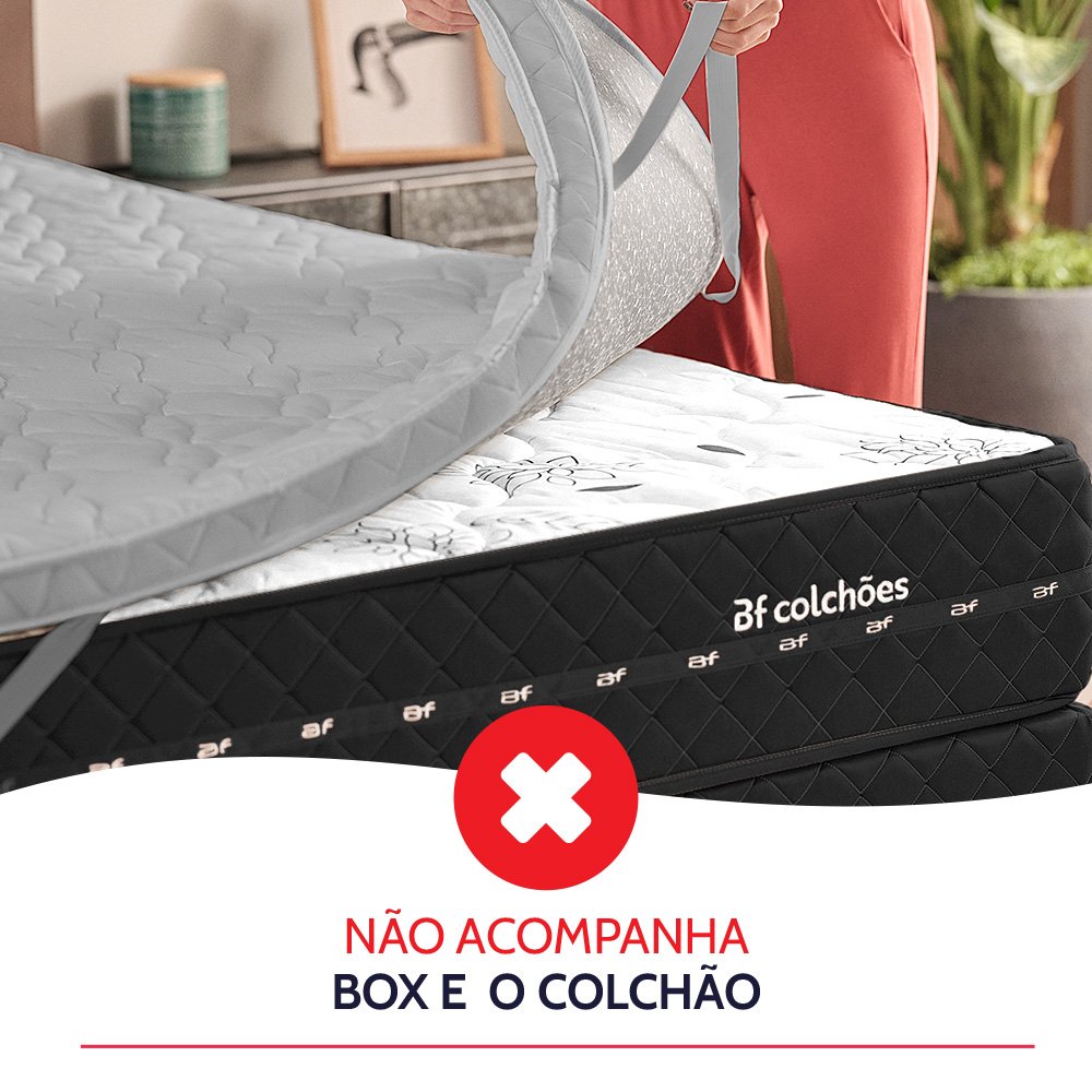 Pillow Top Casal Espuma D45 Firme 138x188x5cm - Bf Colchões - 7