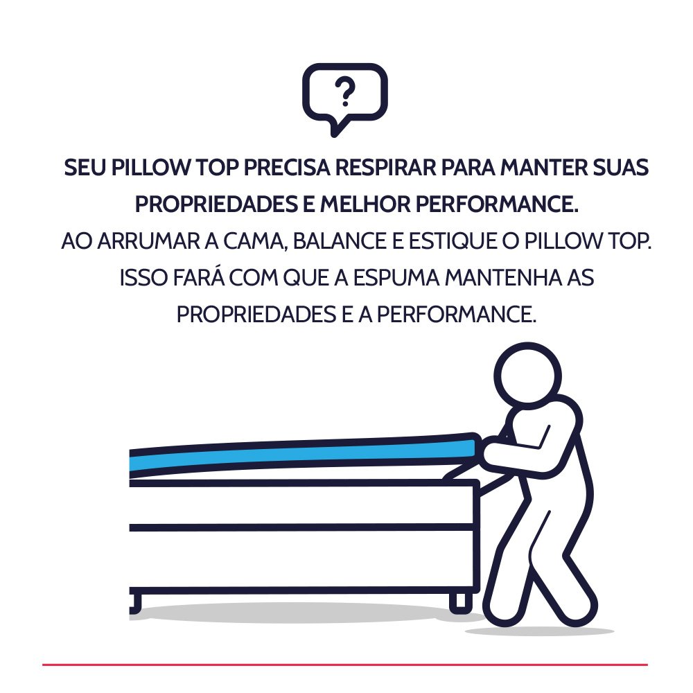 Pillow Top Casal Espuma D45 Firme 138x188x5cm - Bf Colchões - 8