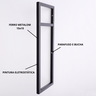 Estrutura para Prateleira 2 Niveis Industrial 43x18 Metal Preto - 4