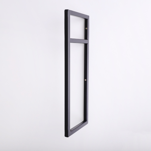 Estrutura para Prateleira 2 Niveis Industrial 43x18 Metal Preto