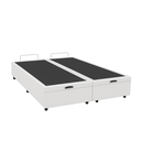 Ver imagem 1 de Cama Box Baú Casal Bipartida com Pistão a Gás - Sintético Branco 138x188cm