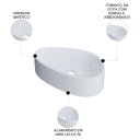 Ver imagem 3 de Cuba Pia para Banheiro Gota 43cm Maitê C08 Branco - Mpozenato