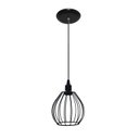 Ver imagem 1 de Lustre Pendente Aramado no Modelo Balão - Cor Preto