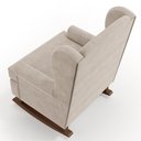 Ver mais imagens de Kit 02 Poltronas De Amamentação Com Balanço Malu Base De Madeira P02 Suede Bege - Lyam Decor
