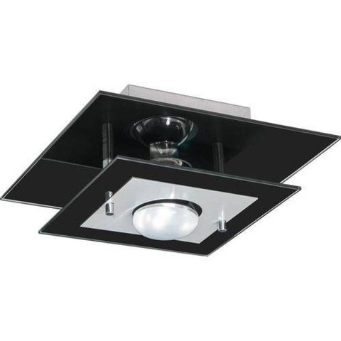 Plafon de Vidro para 01 Lâmpada 25cm x 25cm - Aceita Lâmpadas de LED