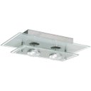 Ver imagem 1 de Plafon de Vidro para 2 Lâmpadas 38cm x 23cm - Aceita Lâmpadas de LED