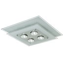 Ver imagem 1 de Plafon de Vidro para 04 Lâmpadas 44cm x 44cm - Branco
