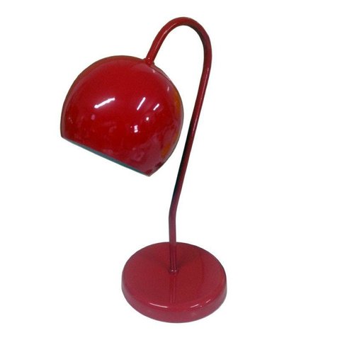 Abajur para Mesa e Escrivaninha Modelo Bolinha - Vermelho