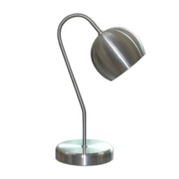 Abajur para Mesa e Escrivaninha Modelo Bolinha - Aluminio Escovado - 1