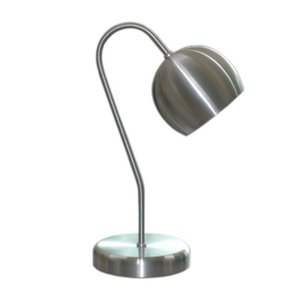 Abajur para Mesa e Escrivaninha Modelo Bolinha - Aluminio Escovado