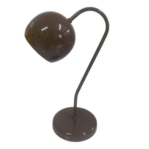 Abajur para Mesa e Escrivaninha Modelo Bolinha - Marrom