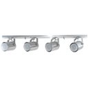 Ver imagem 2 de Spot no Trilho de 65cm para 04 Lâmpadas Ideal para Sala Cozinha Quarto Cor Escovado (110v/220v)