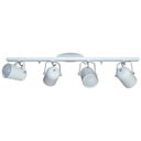 Ver imagem 1 de Spot no Trilho de 65cm para 04 Lâmpadas Ideal para Sala Cozinha Quarto Cor Branco (110v/220v)