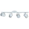 Spot no Trilho de 65cm para 04 Lâmpadas Ideal para Sala Cozinha Quarto Cor Branco (110v/220v) - 1