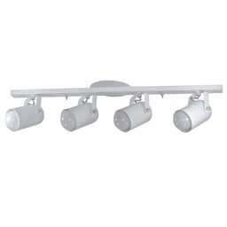 Spot no Trilho de 65cm para 04 Lâmpadas Ideal para Sala Cozinha Quarto Cor Branco (110v/220v) - 4