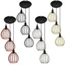 Ver imagem 2 de Pendente Aramado 03 Juntos na mesma canopla Modelo Balão - Preto