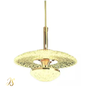 Ver imagem 3 de Luminaria Teto Pendente Dourado Egipcia Cristal Led