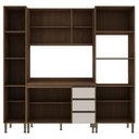 Ver imagem 4 de Cozinha Completa Modulada 4 Peças 222cm x 230cm Conecta Bege/Ébano/Off White
