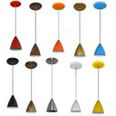 Ver imagem 2 de Lustre Luminária Pendente Colorido 17 cm x 13 cm - Branco