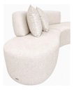 Ver imagem 6 de Sofá Estopar Virginia 4 Lugares 250cm com Puff Bouclé Branco